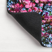 Rosa Blüte Dogwood Mousepad (Ecke)