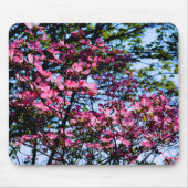Rosa Blüte Dogwood Mousepad (Vorne)