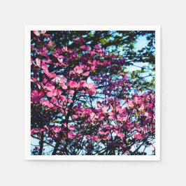 Rosa Blüte Dogwood Serviette