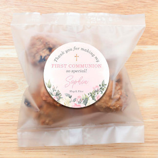 Rosa Blüte Erste Kommune Gefallen Aufkleber für Mä