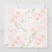 Rosa Blüte Foto Muttertag hinzufügen Karte (Rückseite)