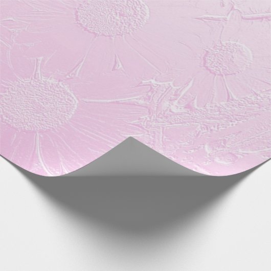 Rosa Blüte Geschenkpapier (Ecke)