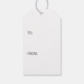 Rosa Blüte Glücklich Geburtstag Aquarell Blume Geschenkanhänger (Rückseite)