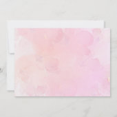 Rosa Blüte Irgendein sonniges Mädchen 1. Geburtsta Dankeskarte (Rückseite)