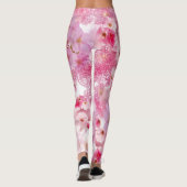 Rosa Blüte Leggings (Rückseite)
