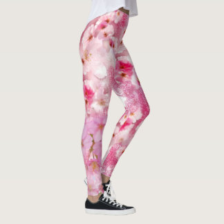 Rosa Blüte Leggings