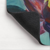 Rosa Blüte Lotus Blume Mousepad (Ecke)