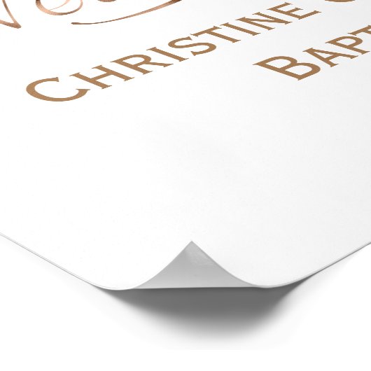 Rosa, Blüte, Mädchen, Taufen Begrüßungszeichen, 11 Poster (Ecke)