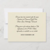 Rosa Blüte mit Blatt einfache rustikale moderne Ho Mitteilungskarte (Rückseite)