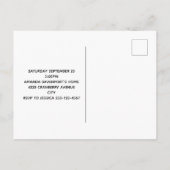 Rosa Blüte mit Diamond Tiara Princess Birthday Einladungspostkarte (Rückseite)