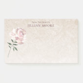 Rosa Blüte Post-it Klebezettel (Vorderseite)