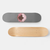 Rosa Blüte Skateboard (Horizontal)