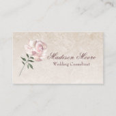 Rosa Blüte Visitenkarte (Vorderseite)