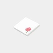 Rosa Blüte Voll Post-it Klebezettel (angewinkelt)