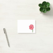 Rosa Blüte Voll Post-it Klebezettel (Büro)