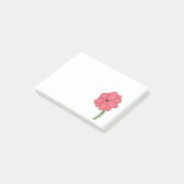 Rosa Blüte Voll Post-it Klebezettel (angewinkelt)