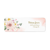 Rosa Blüte Wasserfarben Blumen (Vorne)