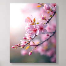 Rosa Blüten-Acrylfoto-Kachel