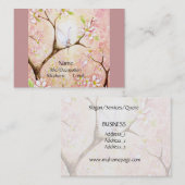 Rosa Blüten-Ansicht Visitenkarte (Vorne/Hinten)
