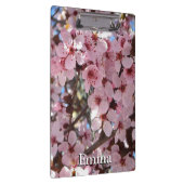 Rosa Blüten auf Zierblumen Klemmbrett (Rechts)