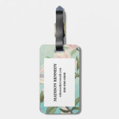 Rosa Blüten aus dem Süden Gepäckanhänger (Rückseite vertikal)