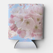 Rosa Blüten blauer Himmel. Dosenkühler (Vorderseite)