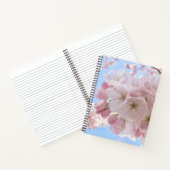 Rosa Blüten blauer Himmel. Notizblock (Innenseite)