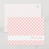 Rosa Blüten "Danke. Postkarte (Vorne/Hinten)