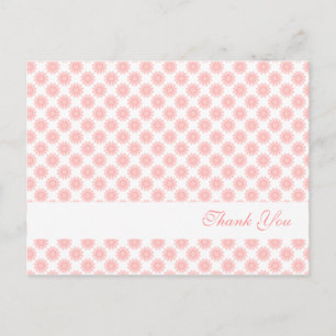 Rosa Blüten "Danke. Postkarte