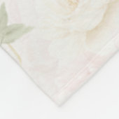 Rosa Blüten Fleecedecke (Ecke)