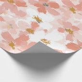 Rosa Blüten Frühlings-Geschenkpapier Geschenkpapier (Ecke)