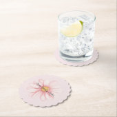 Rosa Blüten-Geburtstag Untersetzer (Vor Ort)