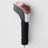 Rosa Blüten-Golfkopfabdeckung Golf Headcover (angewinkelt)