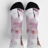 Rosa Blüten hell Socken (Oben)