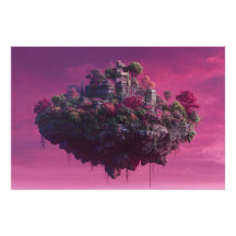 Rosa Blüten-Himmel-Zitadelle