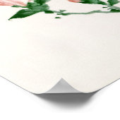 Rosa Blüten, Hokusai japanische Kunst Poster (Ecke)