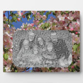 Rosa Blüten kreieren Ihr eigenes Foto Fotoplatte (Vorderseite)