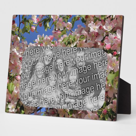 Rosa Blüten kreieren Ihr eigenes Foto Fotoplatte (Seite)