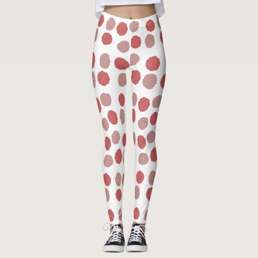 Rosa Blüten Leggings (Vorderseite)