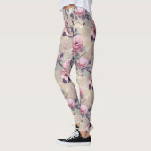 Rosa Blüten Leggings (Links)
