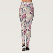 Rosa Blüten Leggings (Rückseite)