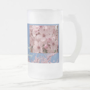 Rosa Blüten Mattierte Tasse