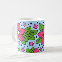 Rosa Blüten mit kräftigen Blütenblättern und grüne