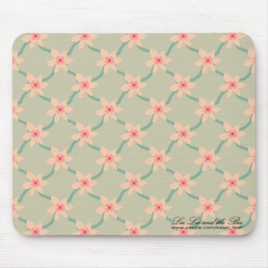 Rosa Blüten, Mousepad (Vorne)