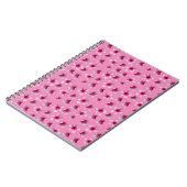 Rosa Blüten, Notebook Notizblock (Linke Seite)