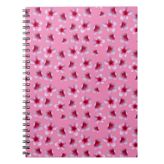 Rosa Blüten, Notebook Notizblock (Vorderseite)