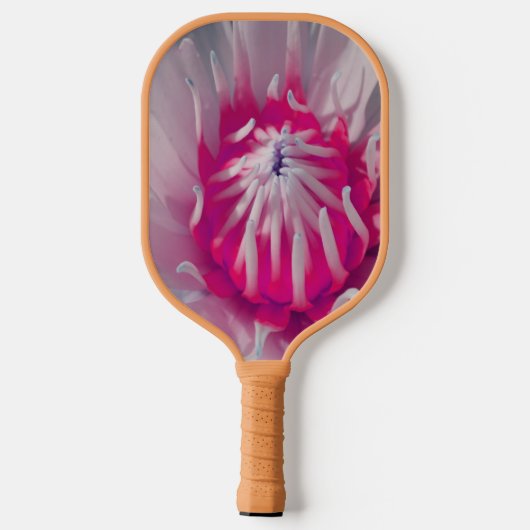 Rosa Blüten Paddleball-Paddle Pickleball Schläger (Rückseite)