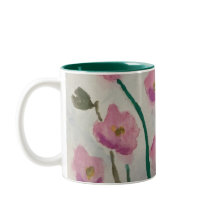 Rosa Blüten Pop Tasse