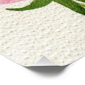 Rosa Blüten Poster (Ecke)