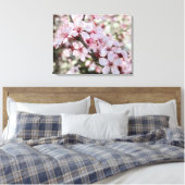 Rosa Blüten roten Stiele. Leinwanddruck (Insitu (Schlafzimmer))